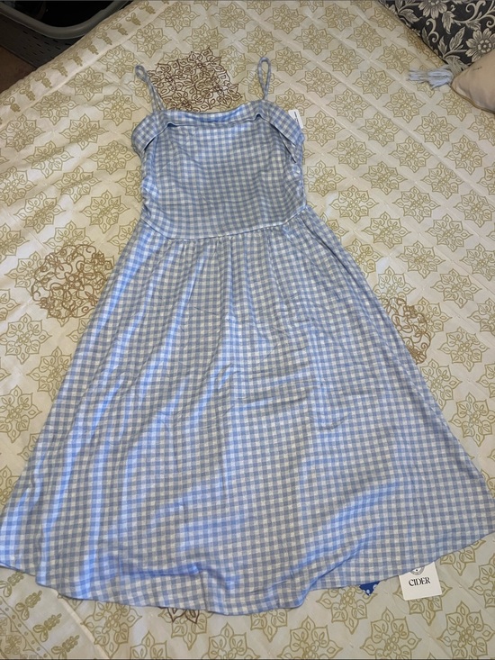 Cider Dresses & Skirts - Cider Blue White Gingham Dorothy Retro Dress NWT